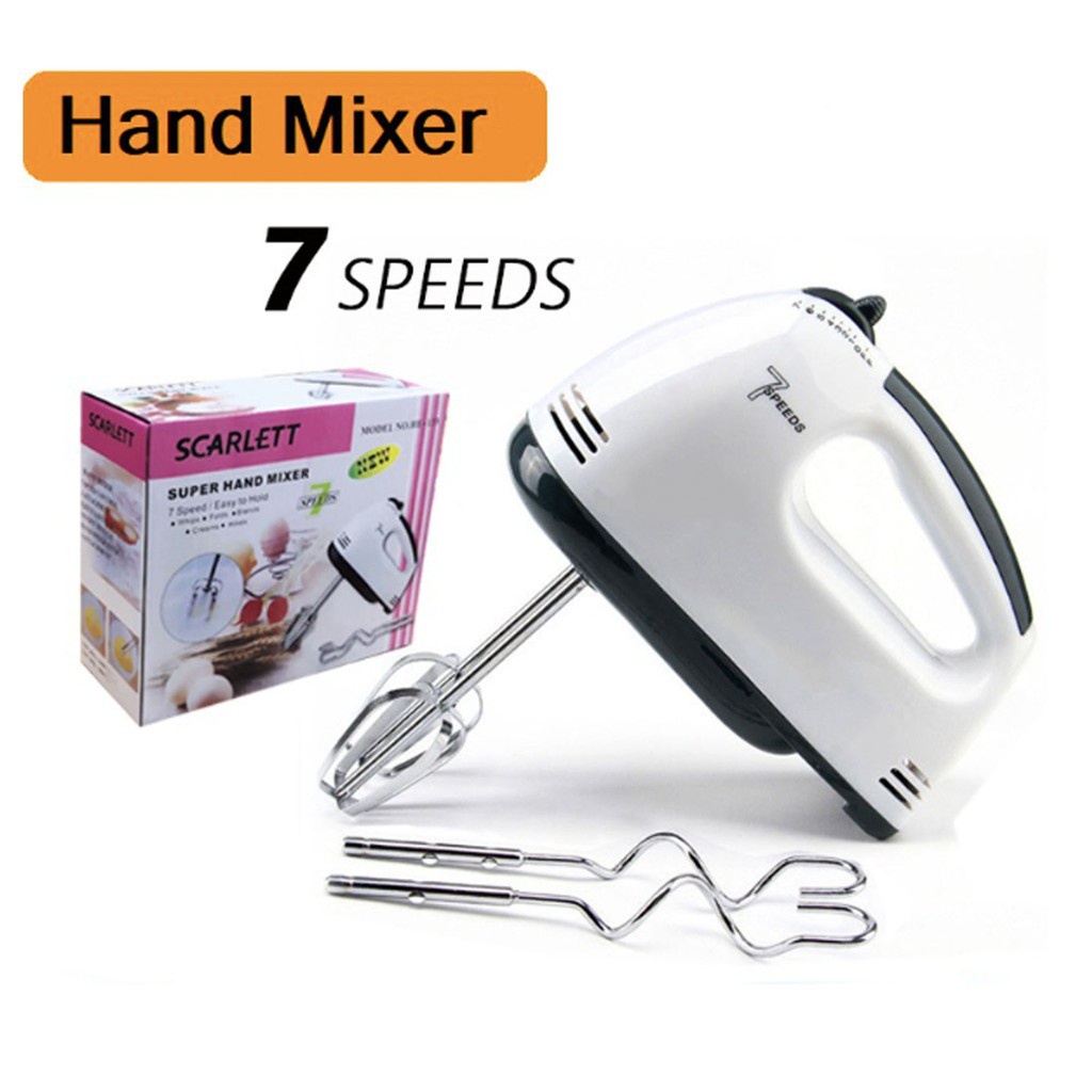 ( KJO ) Mixer Scarlett England Super Hand Mixer dengan 7 kecepatan