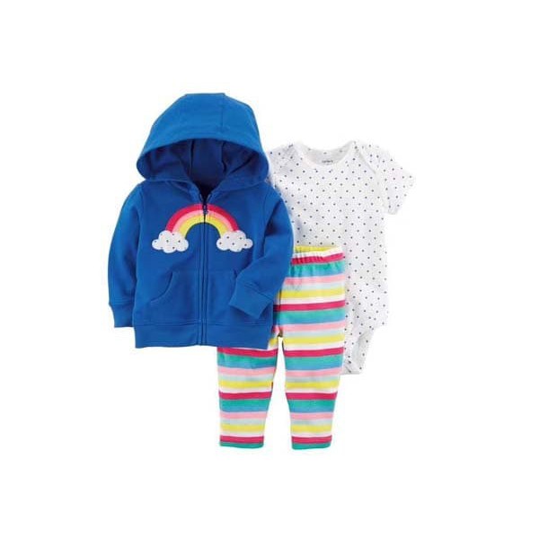 Jumper Bayi Perempuan Pelangi Baju Anak Bayi Import Murah GR