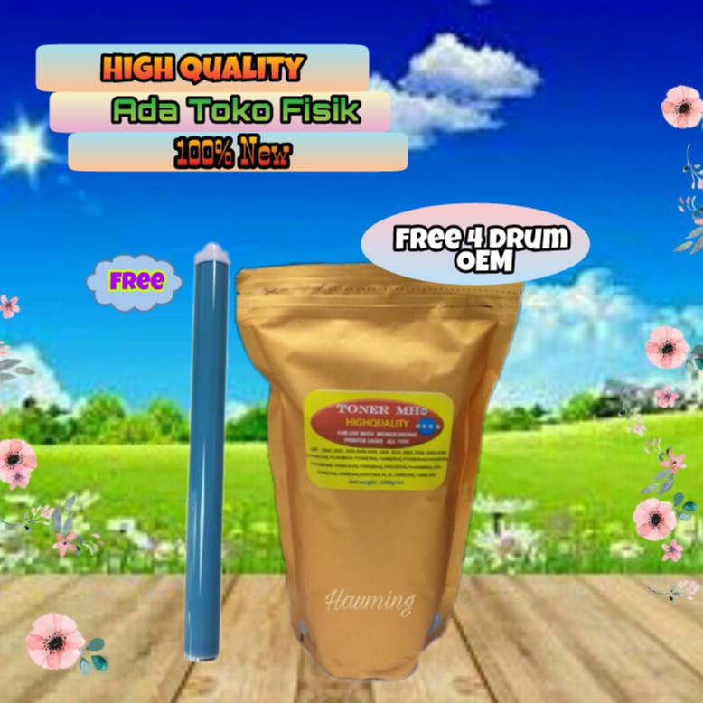 Serbuk Toner MH Gold Free Drum OPC OEM 4pcs HP 36A CB436A P1505 M1120 M1522 M1522nf M1522n M1120n