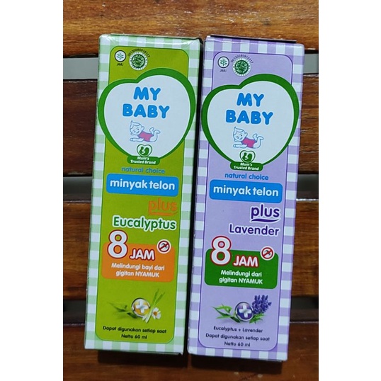 Minyak Telon My Baby Plus 8 Jam 60 Ml / Plus Eucalyptus / Plus Lavender