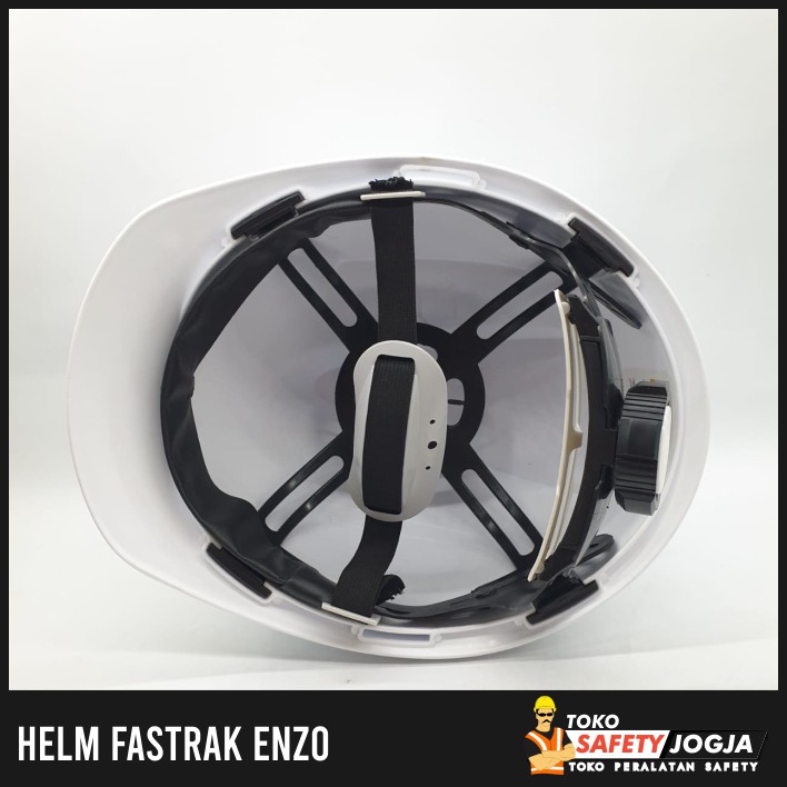 HELM SAFETY PROYEK FASTRACK PUTIH KUNING MERAH HIJAU BIRU ORANGE ENZO - Putih SNI