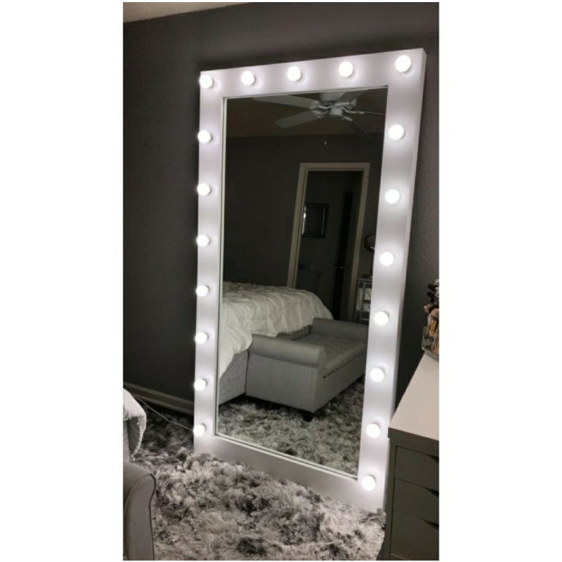 Vanity Mirror Cermin Badan Mewah Cermin Lampu Cermin Full Body Cermin Rias Cermin Fitting Room