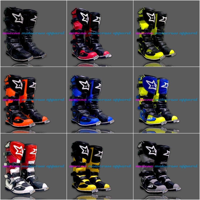 Sepatu RNL Racing - Sepatu Trail RNL - Sepatu Motocross RNL - Sepatu Trabas RNL Gesper 4 - Sepatu RNL Original - Sepatu Enduro MX RNL - M1