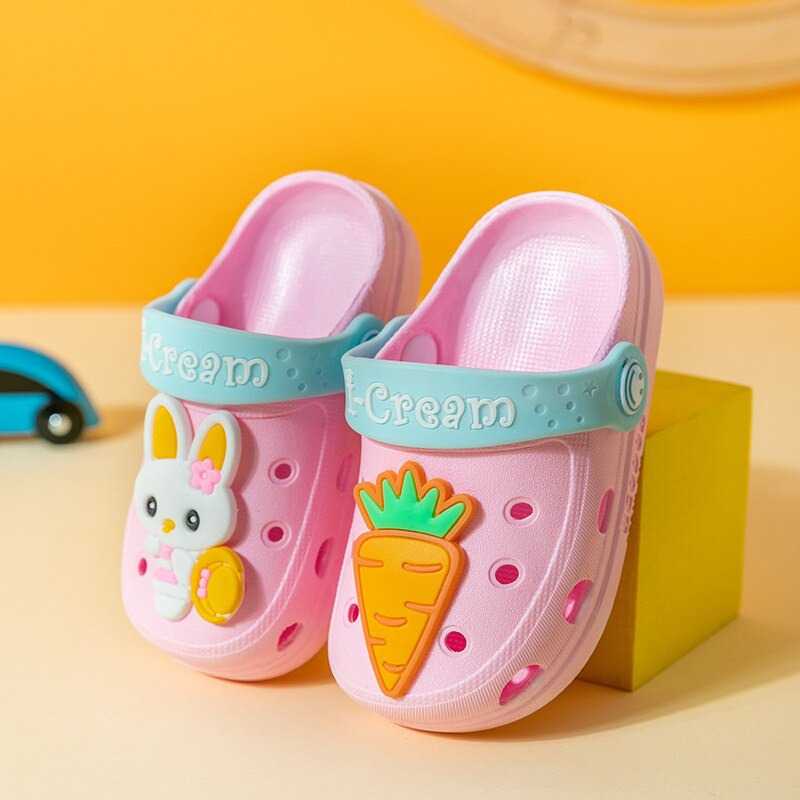 Sepatu Sandal Sendal Karet Bayi Balita Anak Anak 1 2 3 Thn Tahun Motif Karakter Kelinci Rabbit Worte
