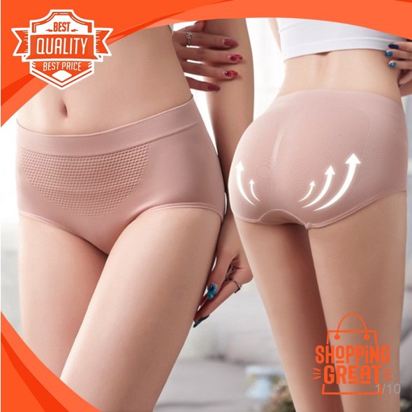 &quot;PROMO&quot; W-CD001  Celana Dalam Wanita Briefs Elastis Seamless Mid Waist CD01