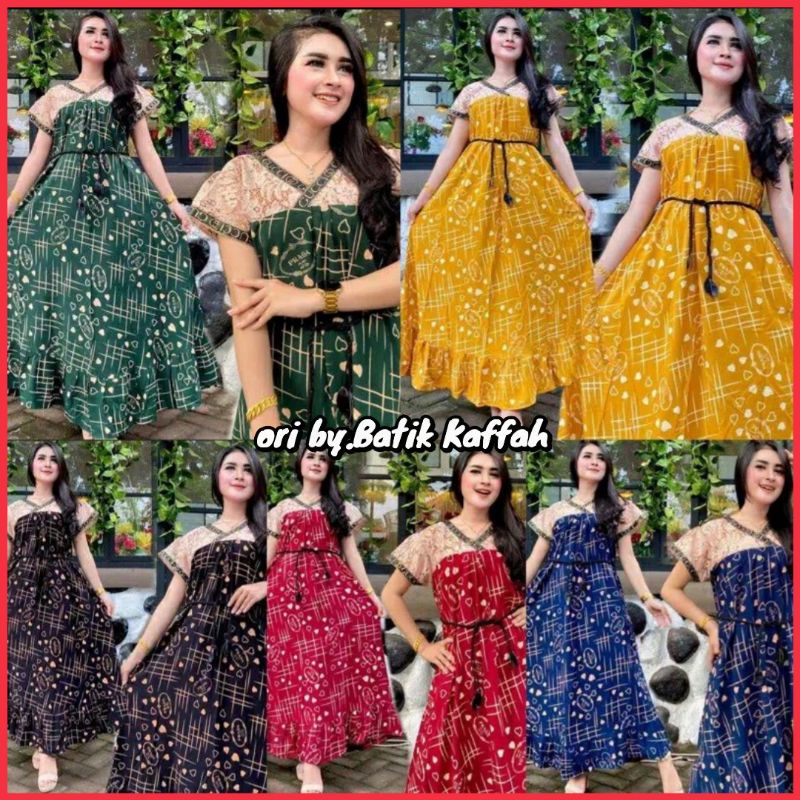 DASTER ARAB SEKDRESS RENDA ULFA HOME DRESS BATIK WANITA DASTER KEKINIAN DASTER PRADA ORY
