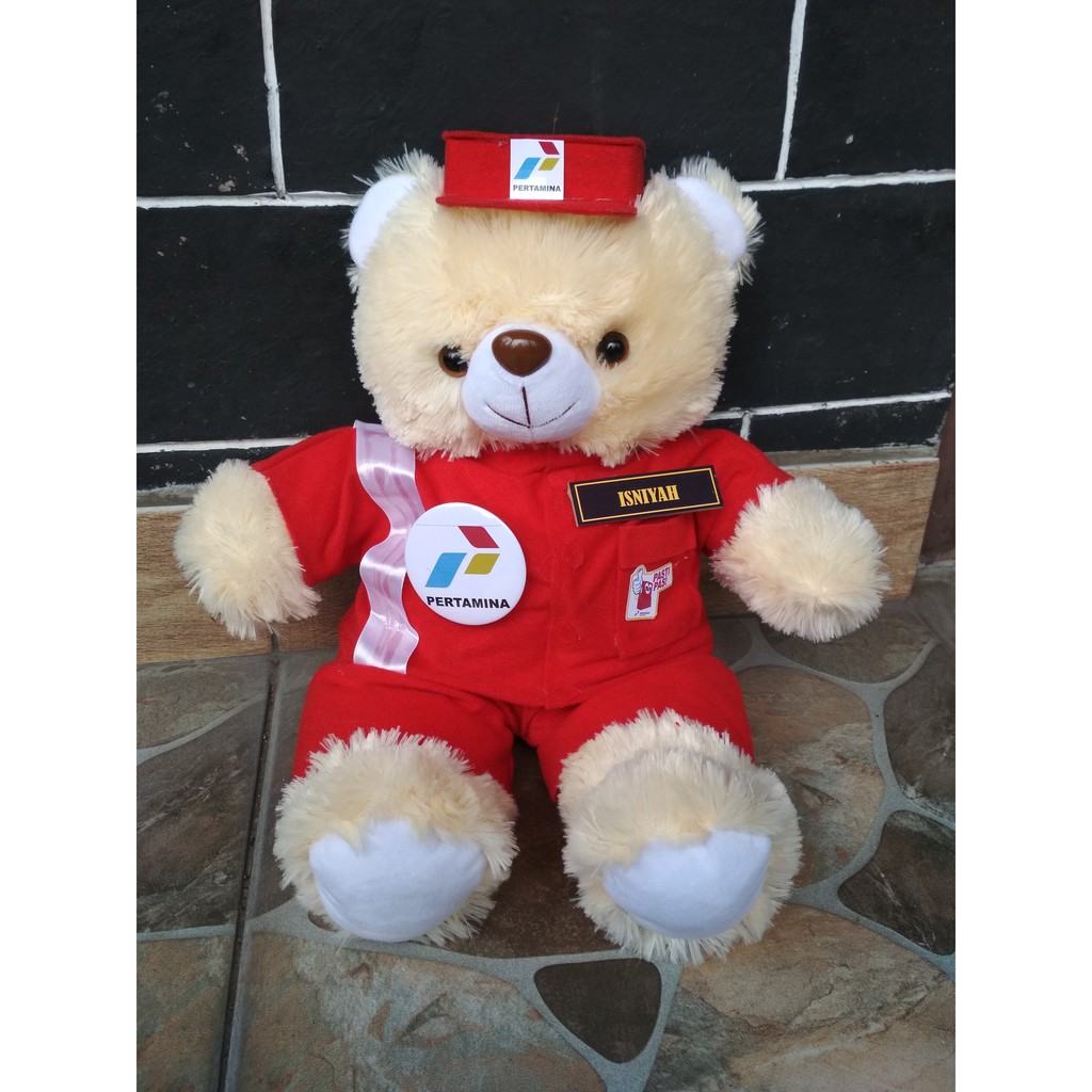 Boneka Pertamina profesi Boneka SPBU kado pertamina kado spbu hadiah karyawan pertamina Medium Murah