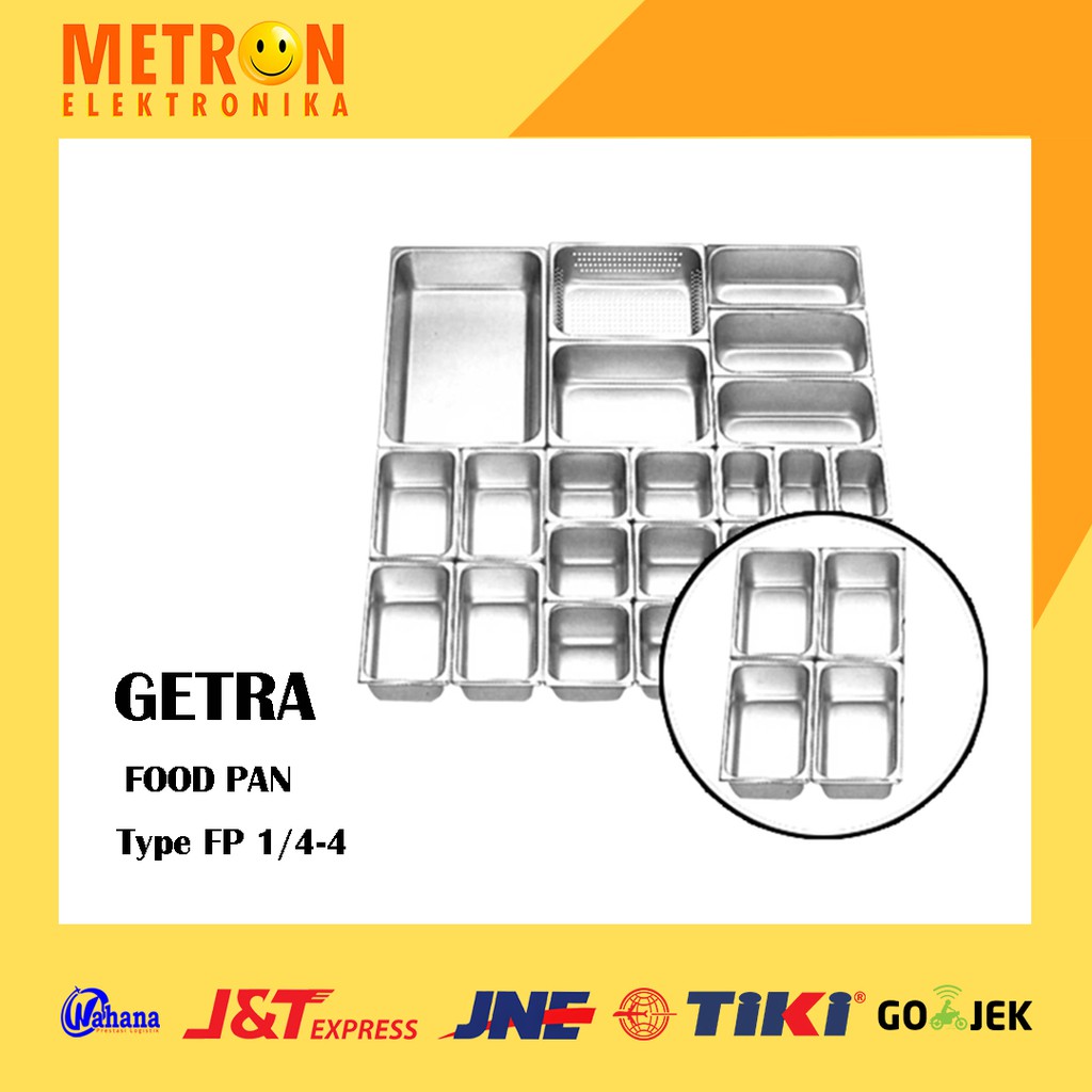 GETRA FP 1/4-4 - FOOD PAN STAINLESS STEEL / FP144