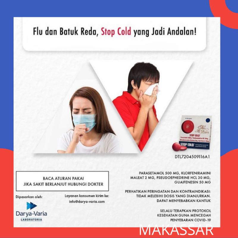 STOP COLD OBAT FLU &amp; BATUK PER STRIP