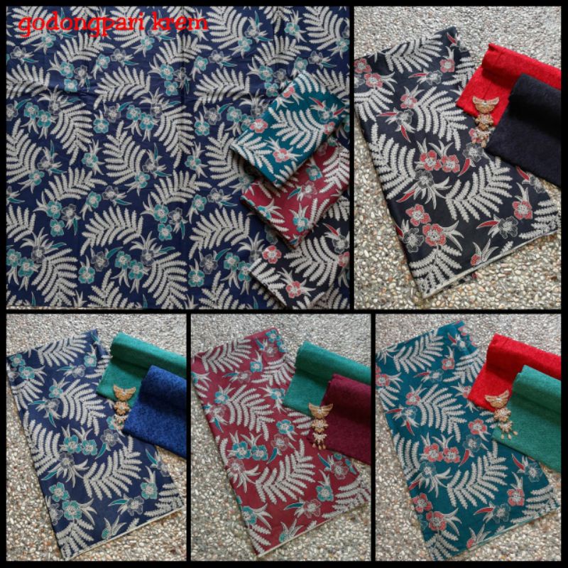 kain batik motif bunga kecil daun bakal bahan batik bridesmaid modern hmt kain bahan baju