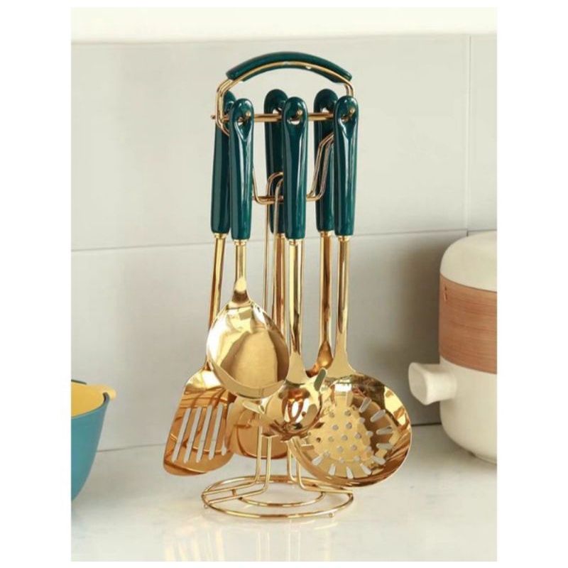 Stainless Steel Kitchen Utensils Set Cooking Tools 7 pcs sutil set / Hampers / Kado pernikahan / Souvenir