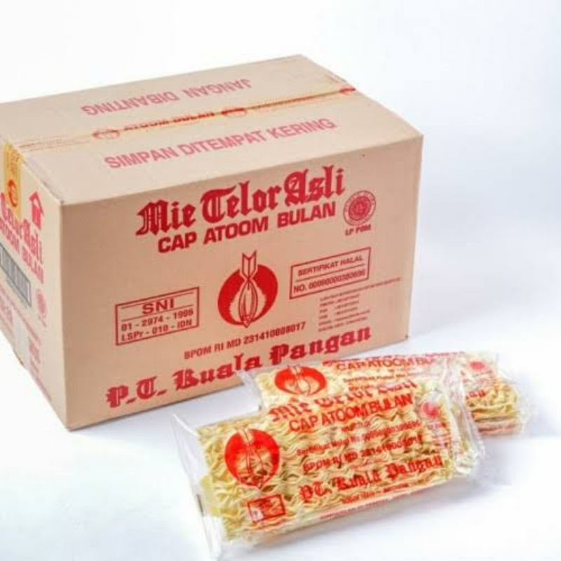 

Mie Telor Asli Cap Atoom Bulan / Mie Atom 1 Dus