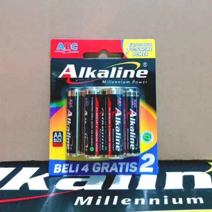 Jual Baterai ABC Alkaline AA Isi 6 Pcs | AA Size | Shopee Indonesia