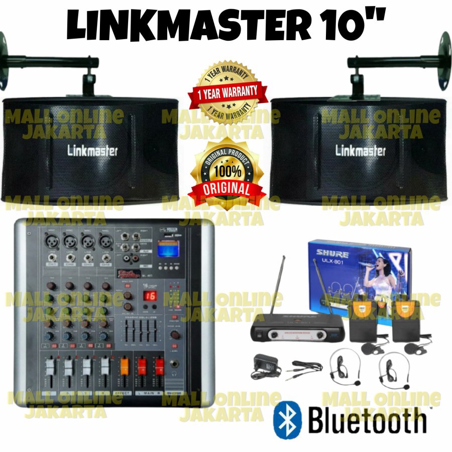 Paket sound system 10 inch linkmaster 4 channel Bluetooth Indoor