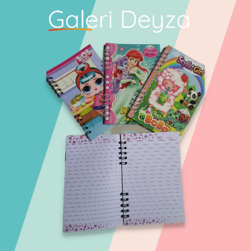 

Alat tulis - Notebook Karakter Buku catatan anak