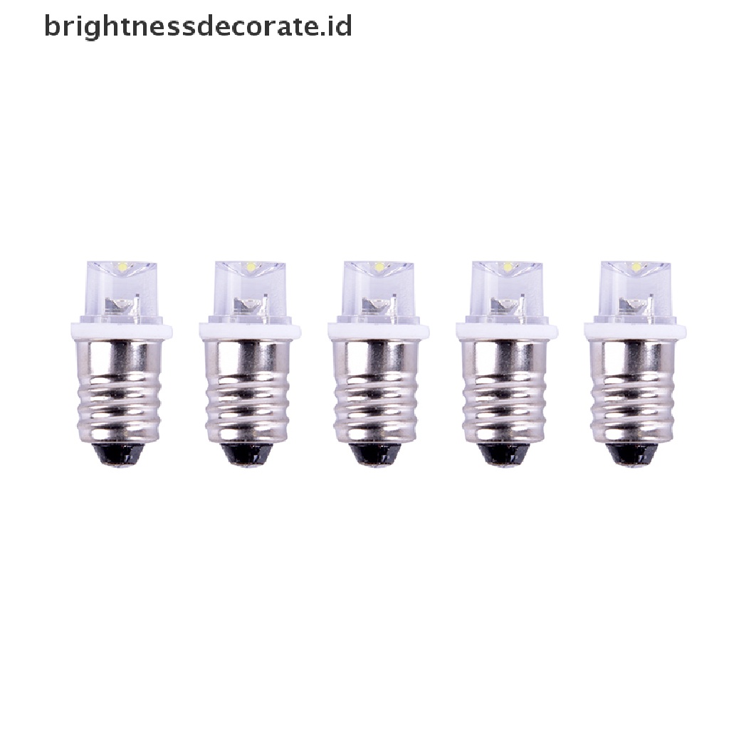 5 Pcs / set Bohlam Lampu Indikator E10 Led DC 3V 4.5V Untuk Instrumen