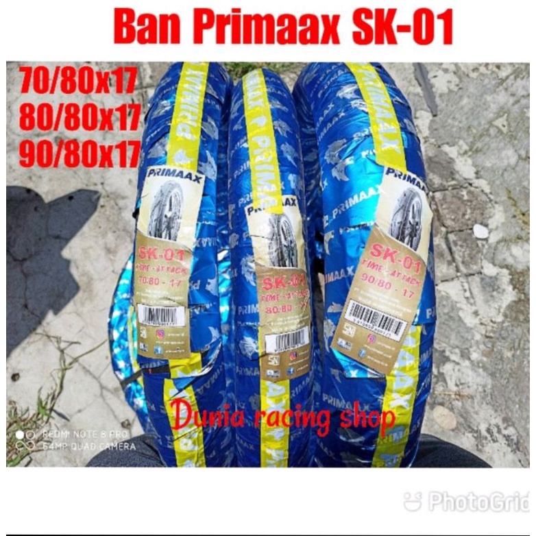 Ban Luar Primax Primaax SK01 70/80x17 80/80x17 90/80x17 Sepasang Ban Luar Ring 17 Depan Belakang