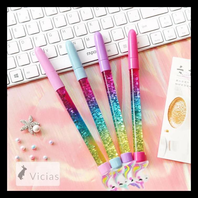 

Pen02 - Pulpen Pena Import Karakter Gel Glitter Unicorn Terlengkap