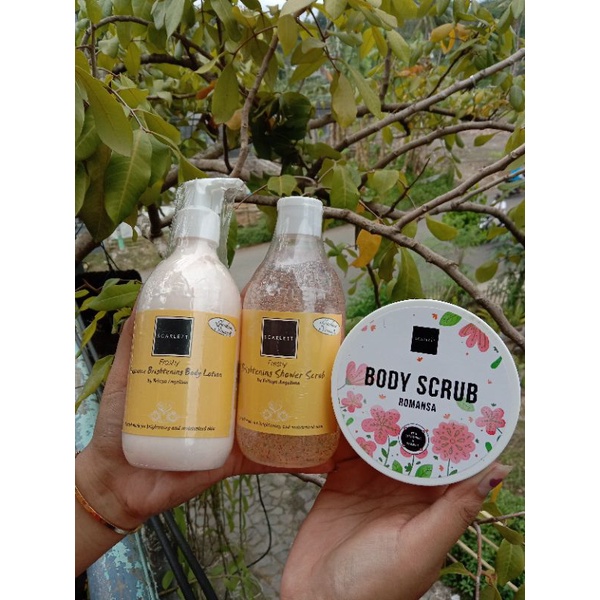 Paket Scarlett Whitening 300ml, Paket hemat 3in1 Scarlett original