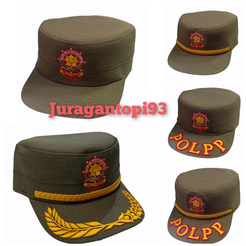 Topi Komando Pol PP bagus tidak lembek