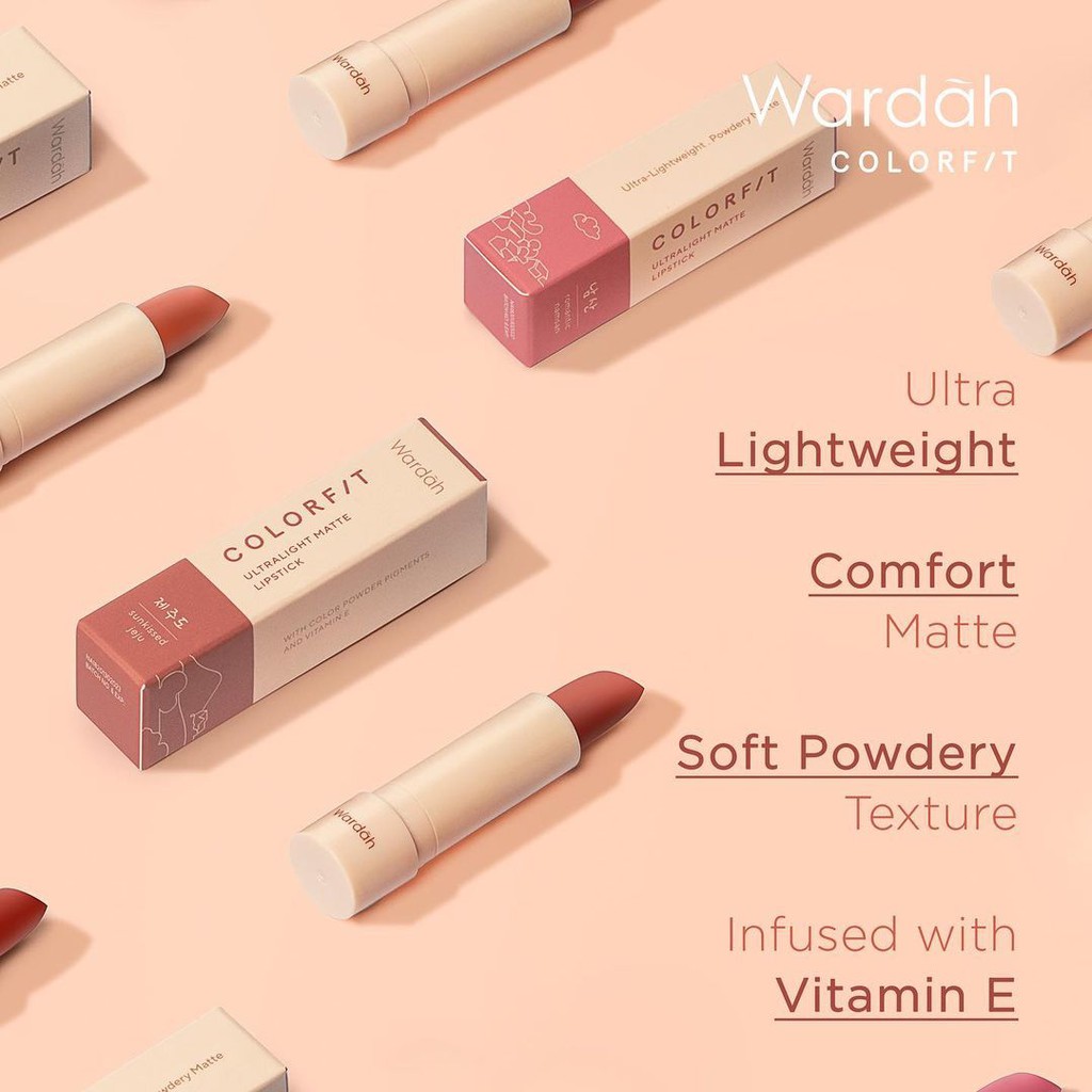 ⭐ BAGUS ⭐ WARDAH COLORFIT ULTRALIGHT MATTE LIPSTICK | New Series