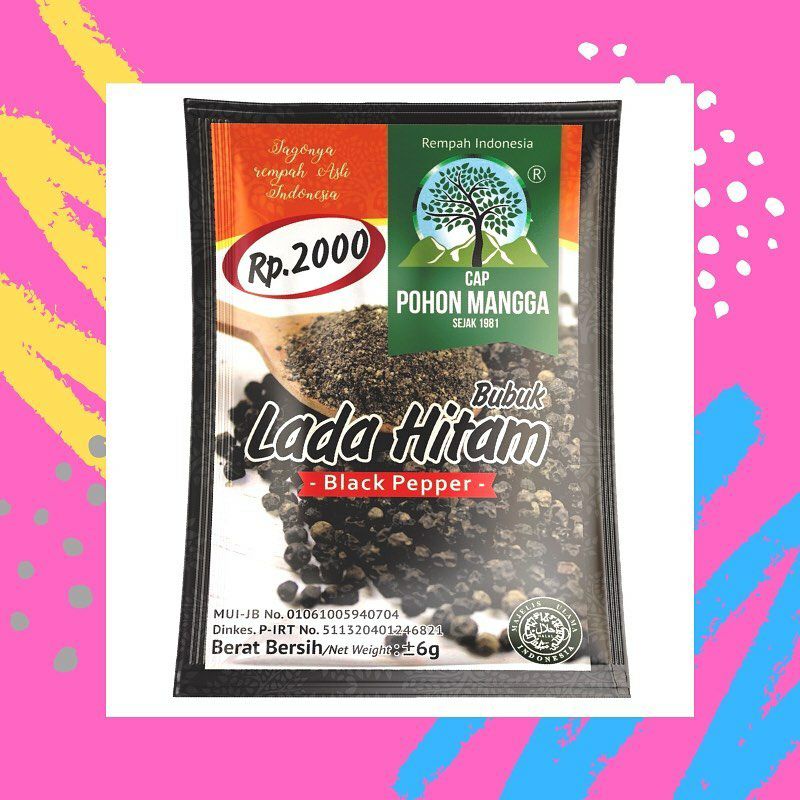 BUBUK LADA HITAM 6gr Cap pohon mangga