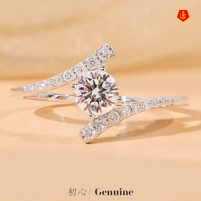 [Ready Stock]Creative Personality 2 Karat Moissanite Ring