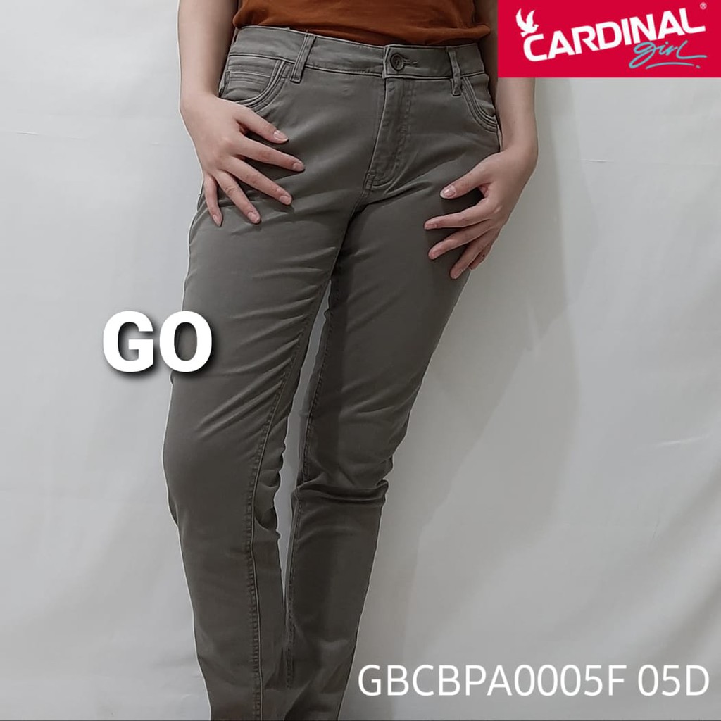 BB S CELANA JEANS CARDINAL Casual Katun Pensil Skinny Fit Celana Panjang Jeans Perempuan