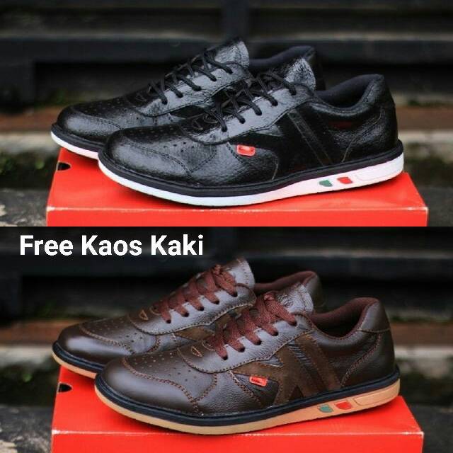 Sepatu Casual Pria KICKERS IK Sneakers Kulit Asli Handmade Bandung Leather Premium Shoes Cowok
