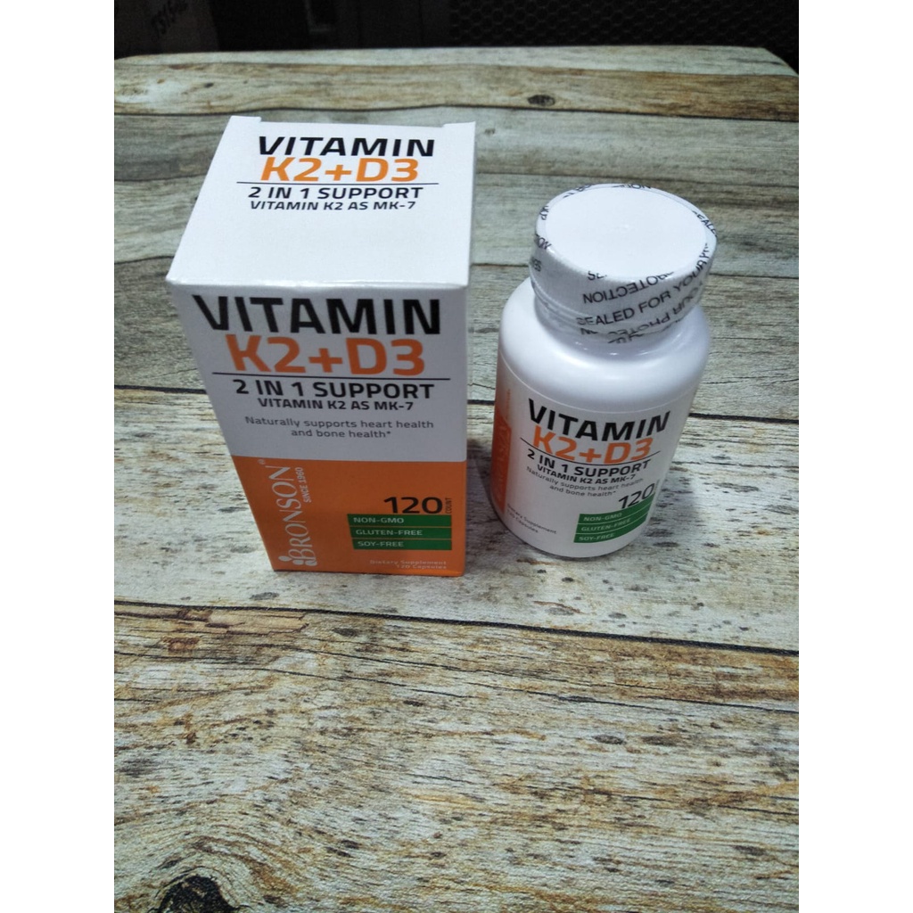 BRONSON VIT K2+D3 2 IN 1 ISI 120 TABLET DI JAMIN ORIGINIAL