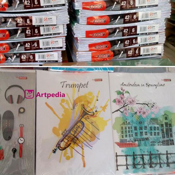 

♨ Buku Tulis Merk BIG BOSS 42 Lembar - 42 lbr - (1 pak = 6 buku) ✵
