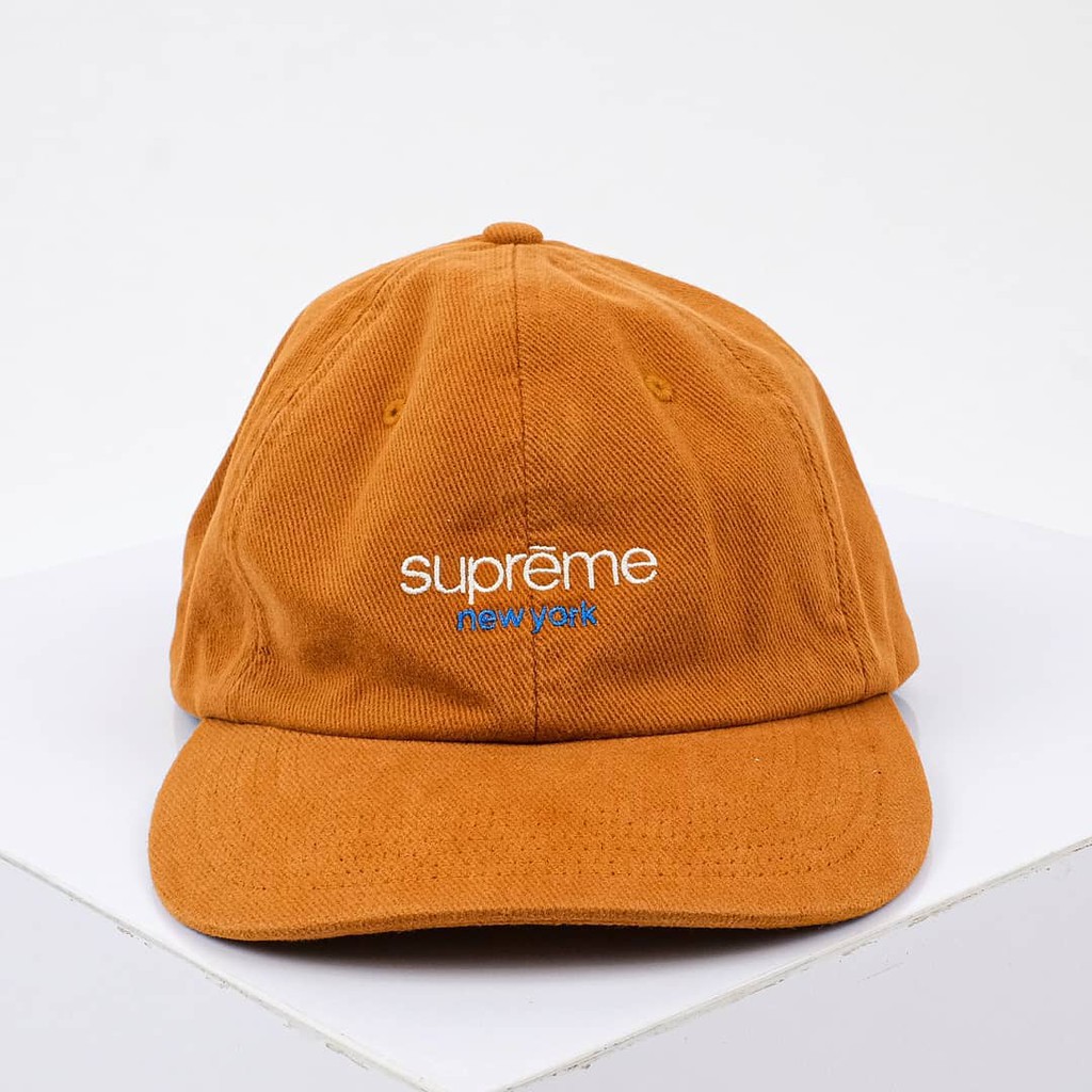 Supreme Corduroy Classic Logo Cap Brown