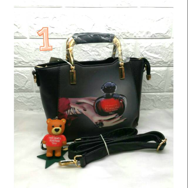 Tas fashion import lukis / fashion bag / tas tenteng