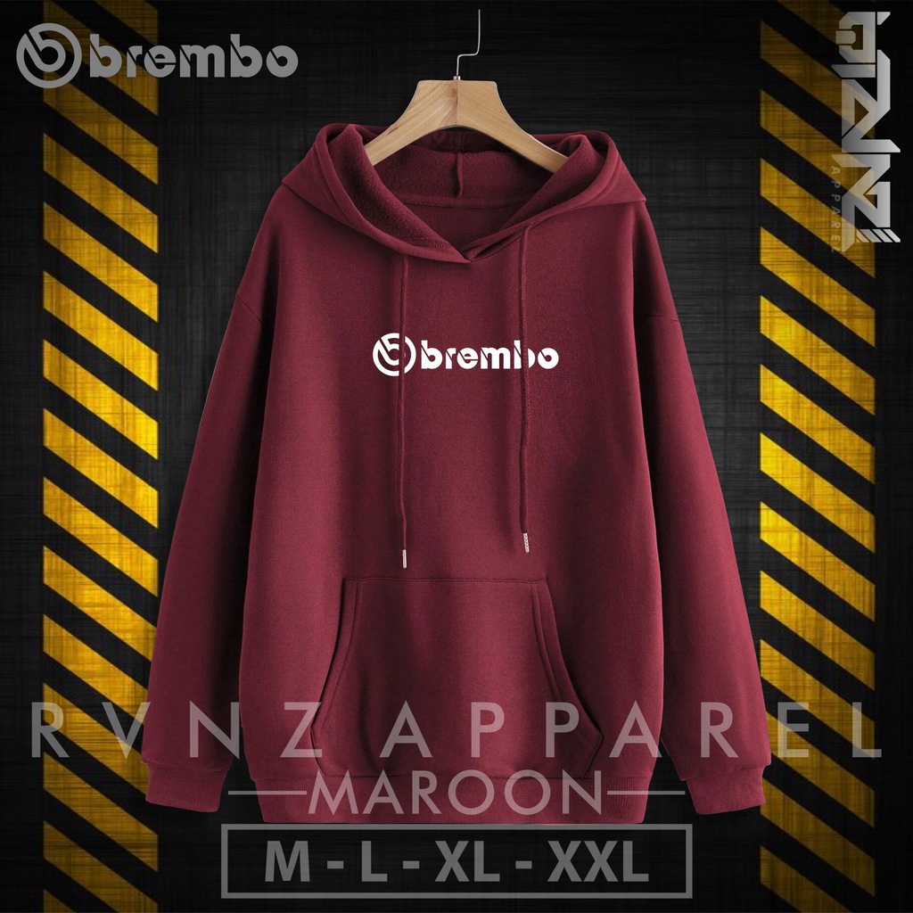 TERMURAH Jaket SWEATER Hoodie Distro pria terbaru BREMBO, Size M-L-XL-XXL, Bahan tebal, bisa BAYAR D
