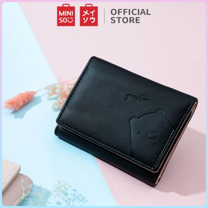 MINISO Dompet Wanita Pendek Kecil Lipat Simple