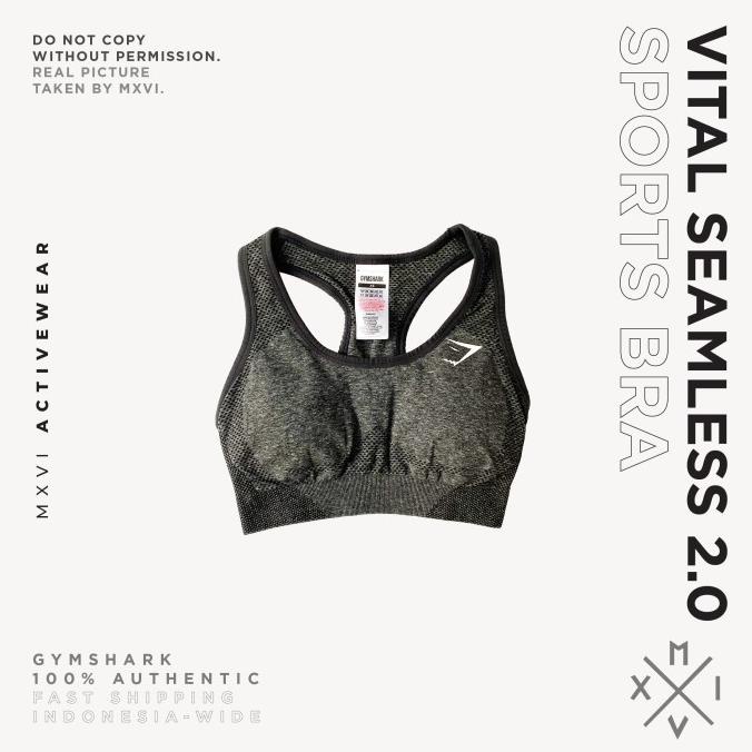 Gymshark Vital Seamless 2.0 Sports Bra Charcoal Marl