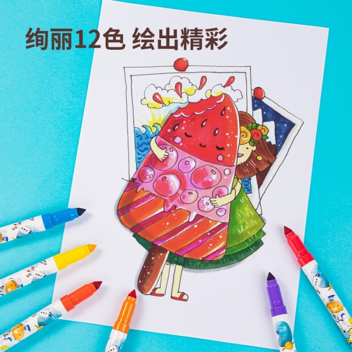 

Produk Deli Washable Marker Broadline - Broad Line - Spidol Ukuran Tip Jumbo Limited