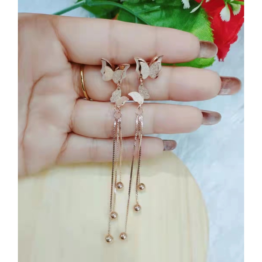 Anting Titanium Kupu-kupu Perhiasan 01Z