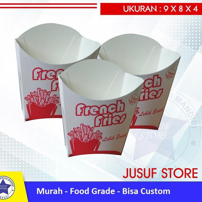 

Special Price.. Dus Kentang french fries foodgrade isi 100 pcs, murah, bisa custom