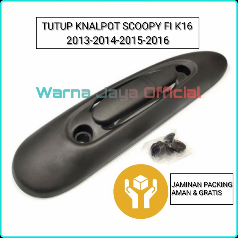 Tutup Knalpot Scoopy Fi K16 - 2013 / 2014 / 2015 / 2016 Pelindung Knalpot Scoopy Fi Penutup Pelindun