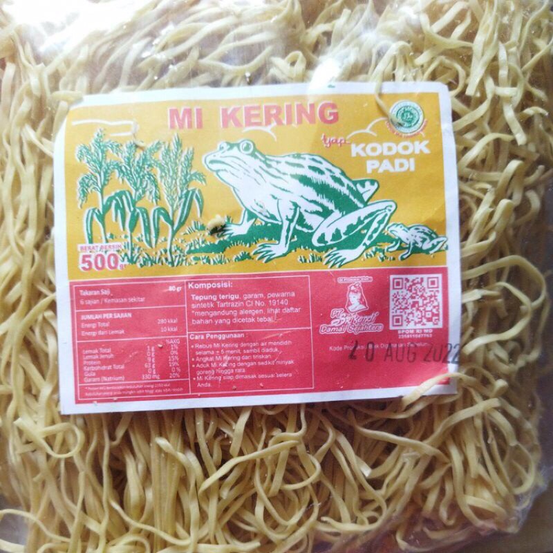 

mi kering cap kodok padi
