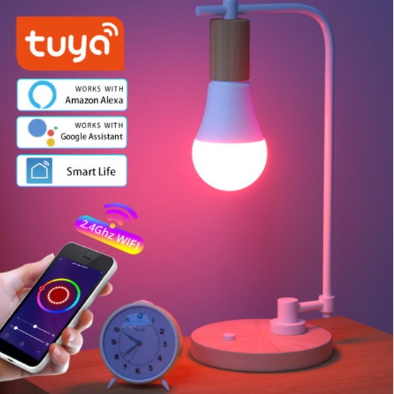 FOXGARD Lampu bohlam LED BLUETOOTH 10W Smart Led Bulb Rgb Smart Home Bohlam Pintar Tuya