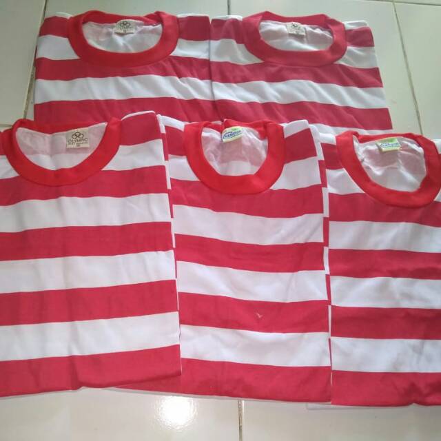 KAOS LOREK MERAH PUTIH DEWASA MADURA