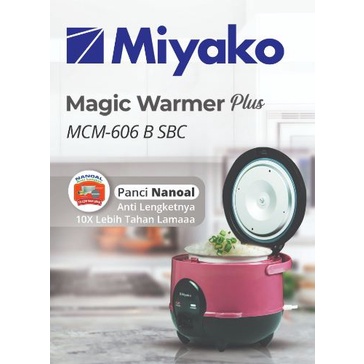 Miyako Rice Cooker / Magic Com MCM-606B SBC / MCM 606 B SBC