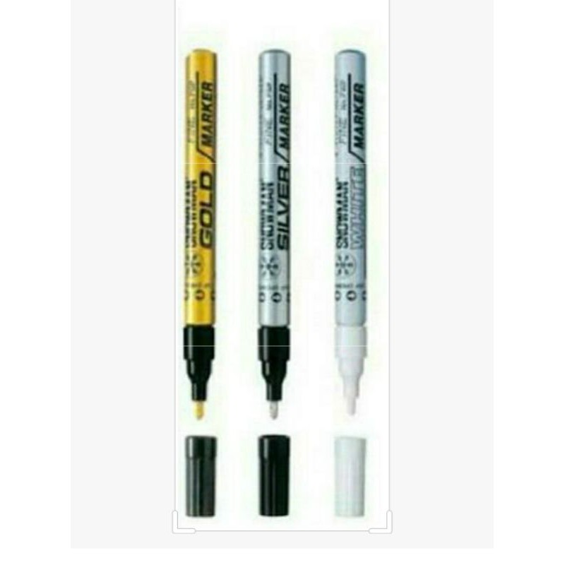 

Spidol Gold Silver Putih Snowman (besar)