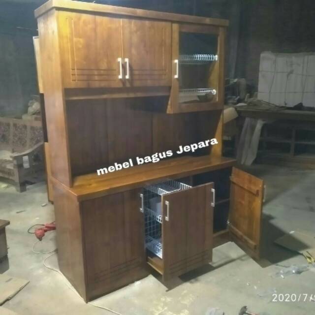 Lemari dapur jati