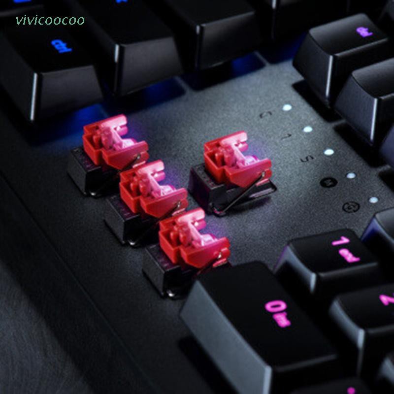 Vivi 4pcs Saklar Switch Optikal Warna Merah Untuk Keyboard Gaming Razer Huntsman Elite