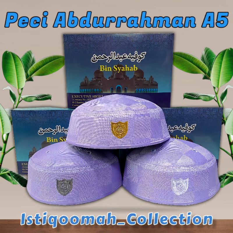Peci Malaysia Abdurrahman A5 Seperti Peci Putih Haji Abdul Karim A3