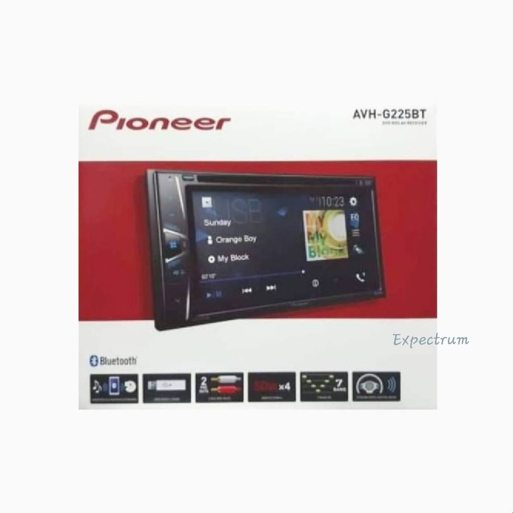 Pioneer AVH-G225BT Tape Mobil AVH G225 BT Double Din Head Unit Audio