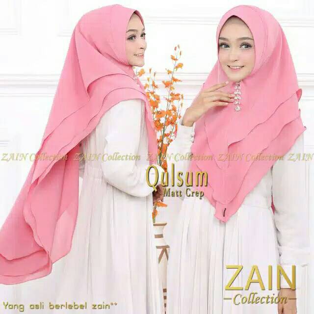 Hijab zain berlebel ori 3layer